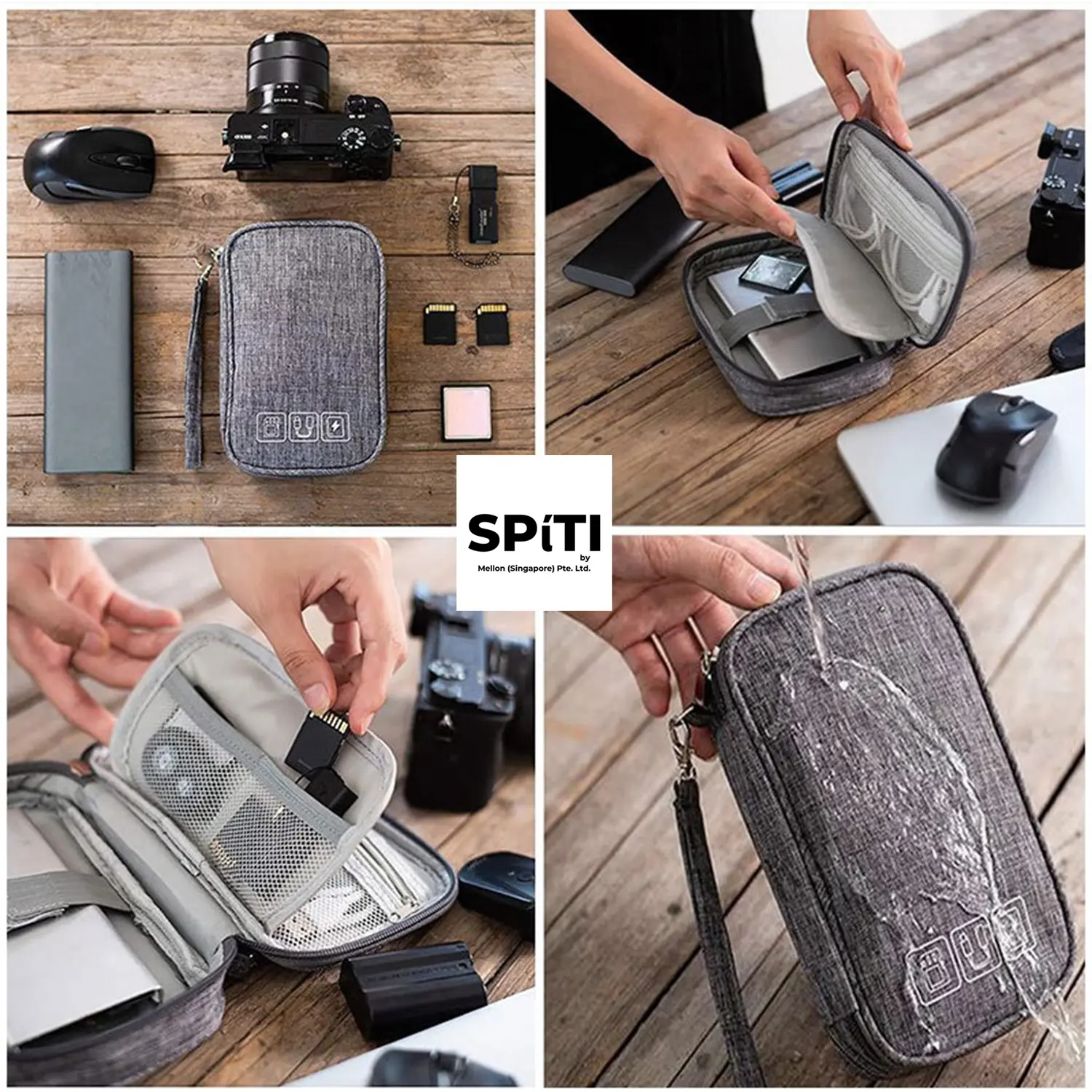 数码配件旅行收纳包 | USB / SD 卡 / 充电器整理袋（2 尺寸 6 色） — Photo 7