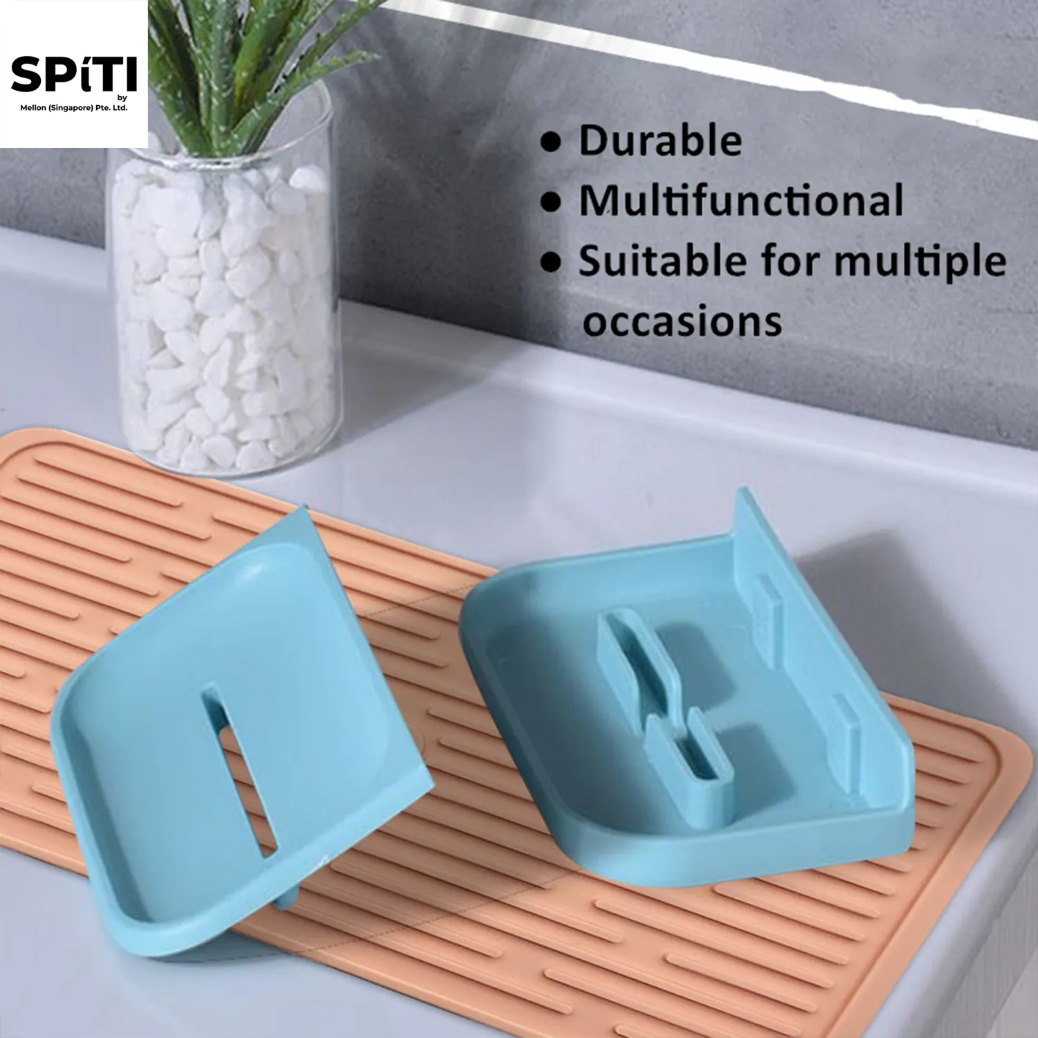 Foldable Silicone Sink Mat for Food Storage & Fruit Drying | Space-Saving Kitchen Sink Organizer — Photo 4