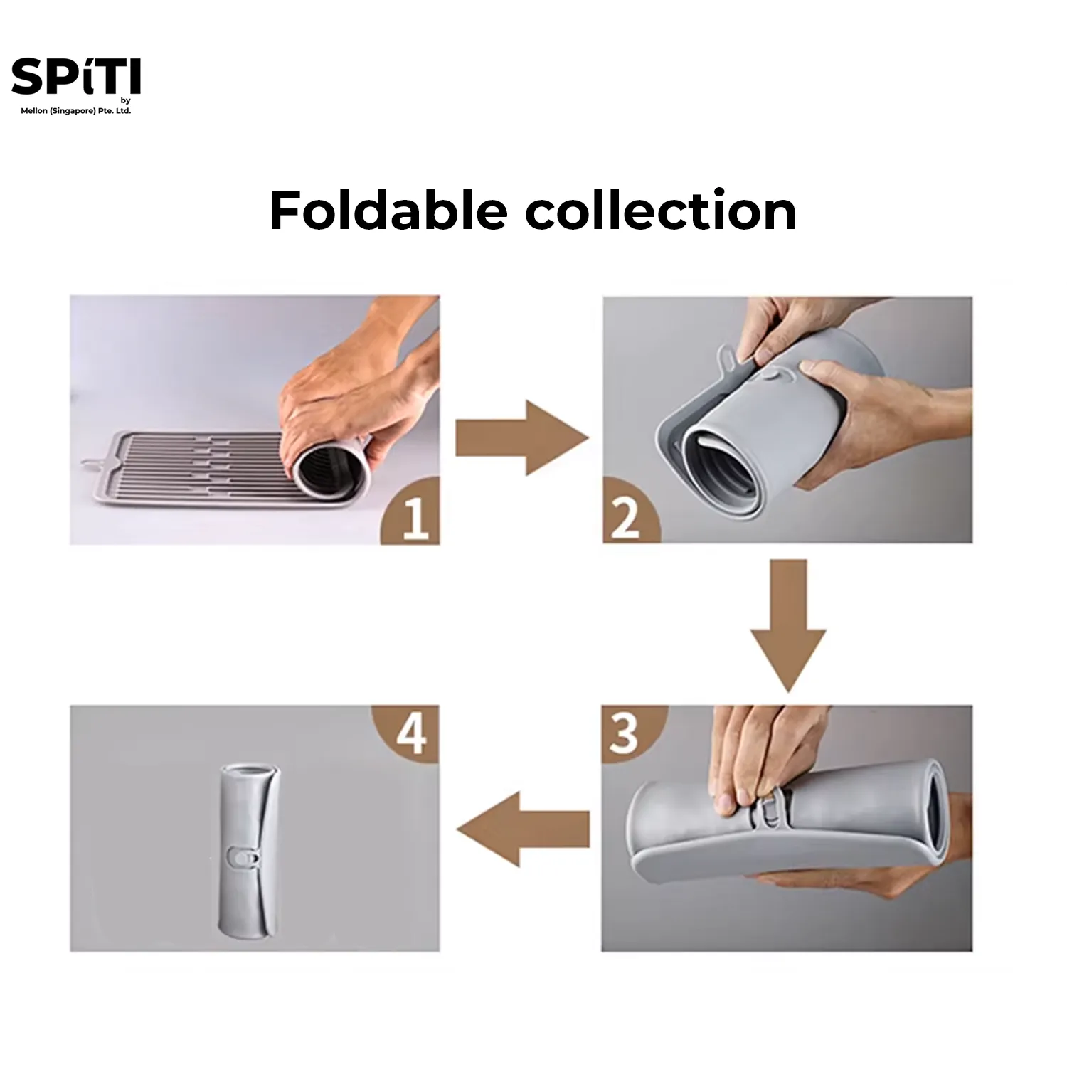Foldable Silicone Sink Mat for Food Storage & Fruit Drying | Space-Saving Kitchen Sink Organizer — Photo 6